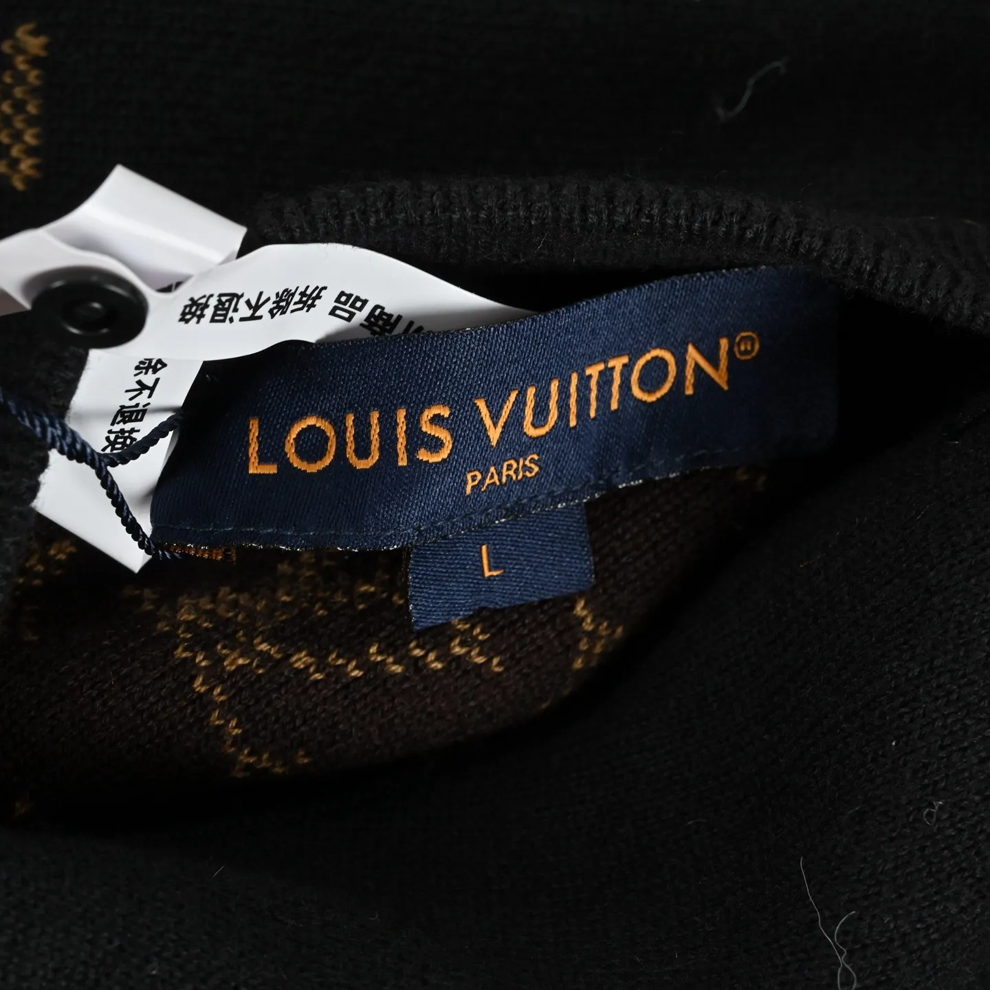 Louis Vuitton/Louis Vuitton 25Fw double-sided presbyopic hooded knitted jacket